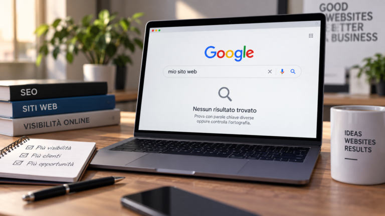 Sito web che non compare su Google: analisi SEO e problemi di indicizzazione