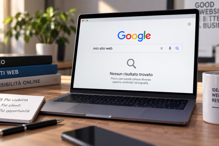 Sito web che non compare su Google: analisi SEO e problemi di indicizzazione